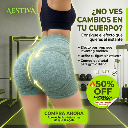 Leggings Corto Elástico con Push Up, Realza tu figura al instante con estilo